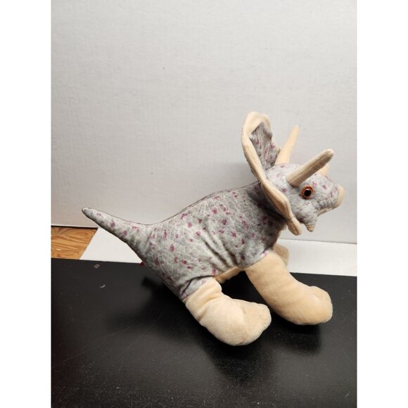 Wild Republic Triceratops Plush Dinosaur Toy 12" - Soft Stuffed Animal - Picture 4 of 11